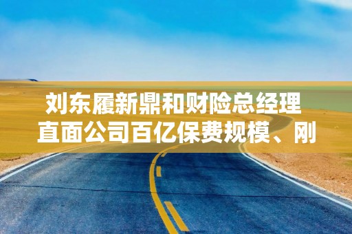 刘东履新鼎和财险总经理 直面公司百亿保费规模、刚性利润目标挑战