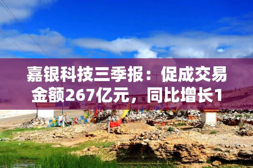 嘉银科技三季报：促成交易金额267亿元，同比增长10.3%