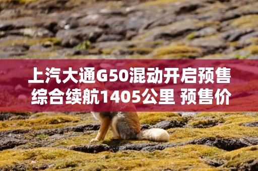 上汽大通G50混动开启预售 综合续航1405公里 预售价15.28万元